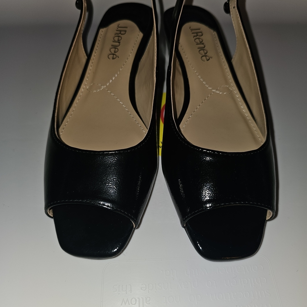 J.Renee‎ Black Women's Slingback Shoes